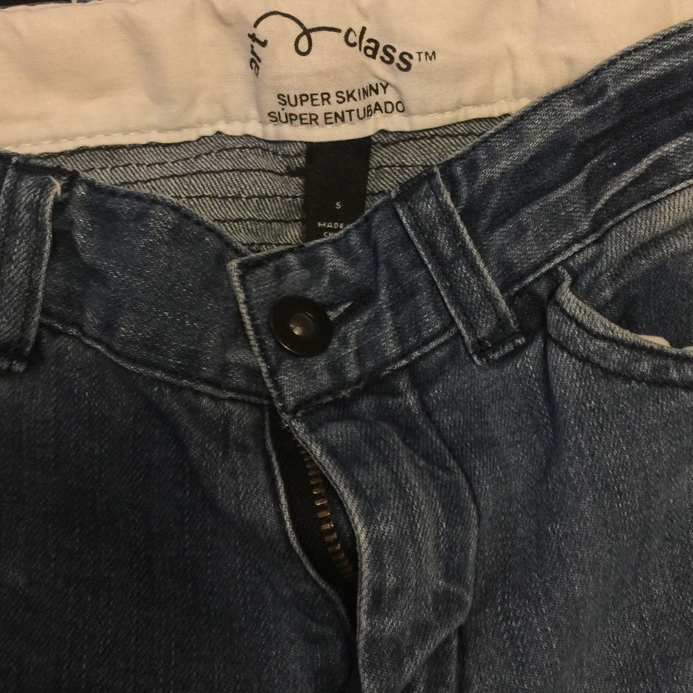 Boys blue skinny jeans size 5